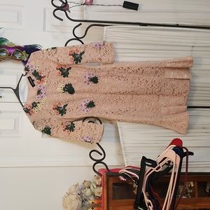 Mooerkerr embroidered lace dress